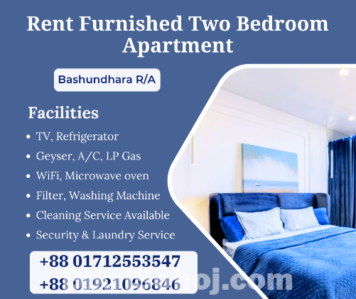 RENT Furnished 2 Bed Room  Apartment In Bashundhara R/A.